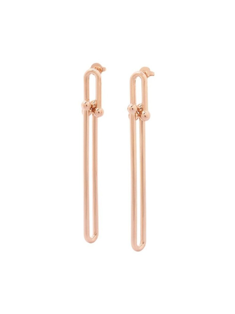 Tiffany & Co Earrings HardWear Double Long Link 18k Pink Gold